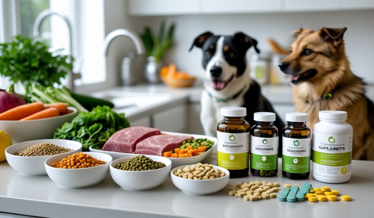 balanced diet and supplements for pets