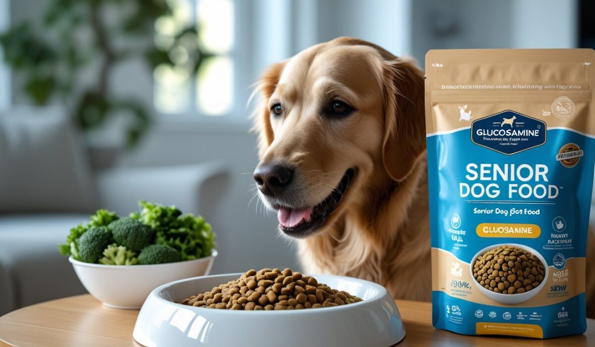 nutritious senior dog food with glucosamine